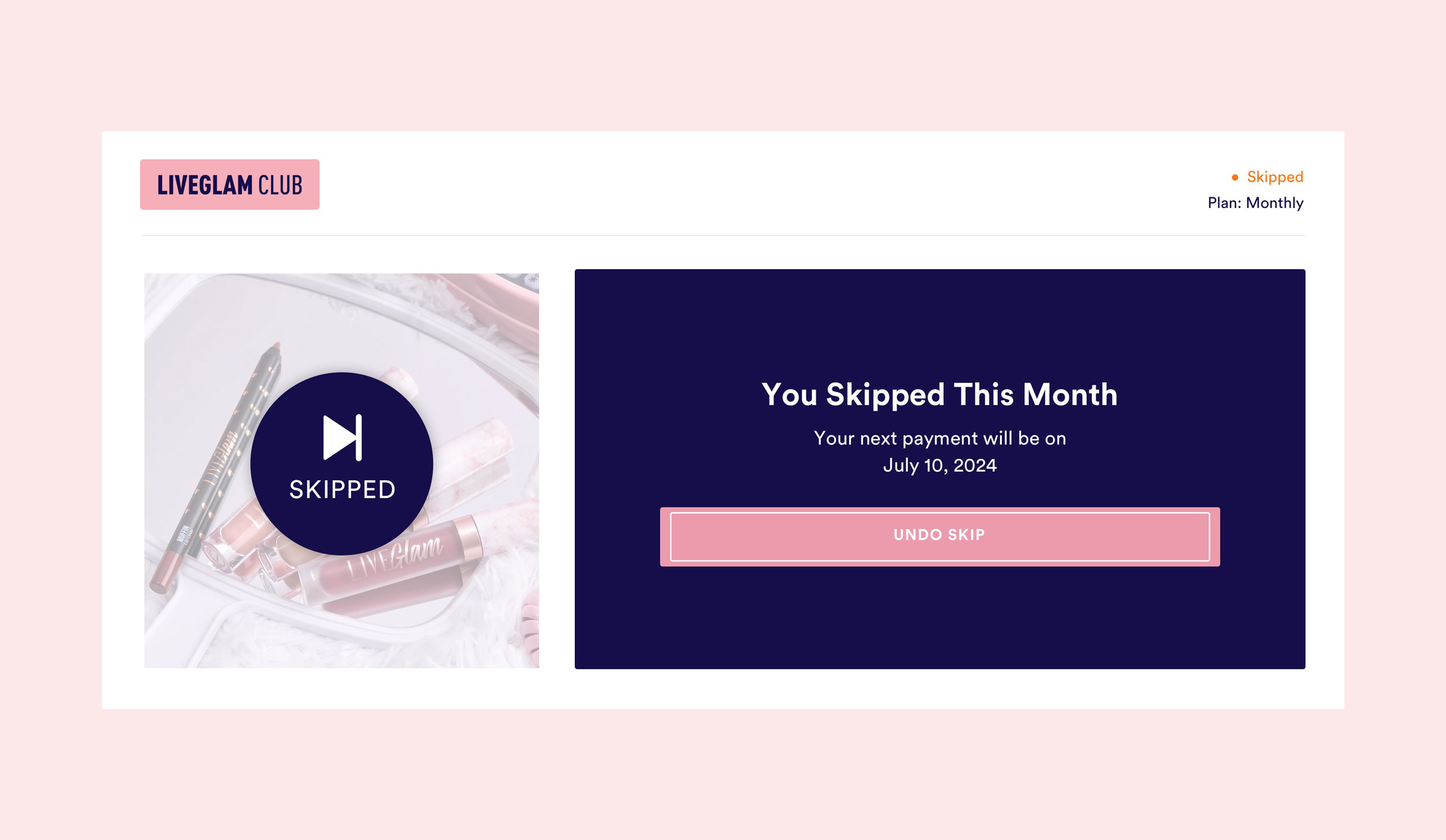 Status: Skipped Subscription